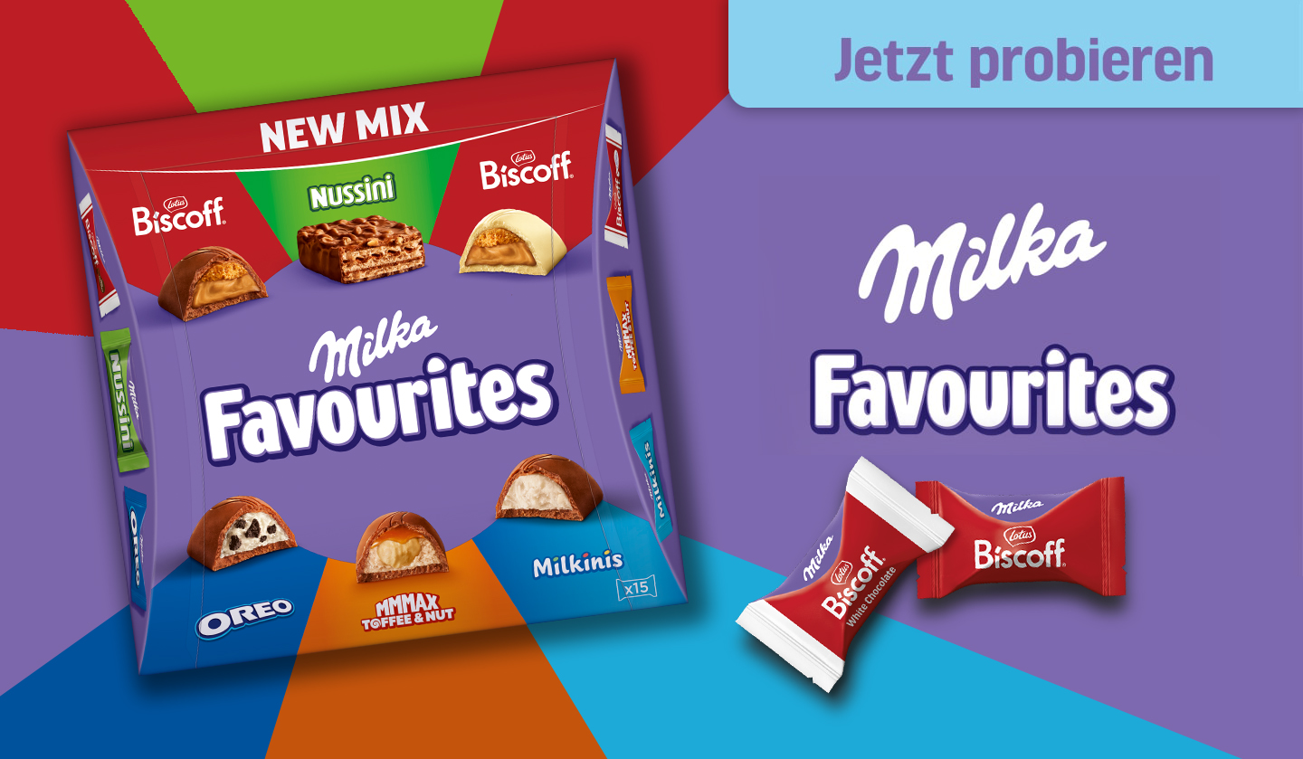 Milka Favourites New Mix: Jetzt probieren